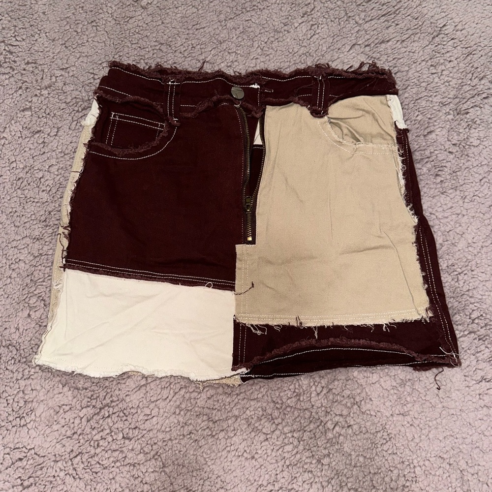 Brown Jean Skirt Fashion Nova